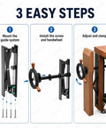 3 easy steps for Built Like A Tank Workbench Leg Vise Assembly With 30Mm Steel Screw And 175Mm Handwheel for quick clamping.