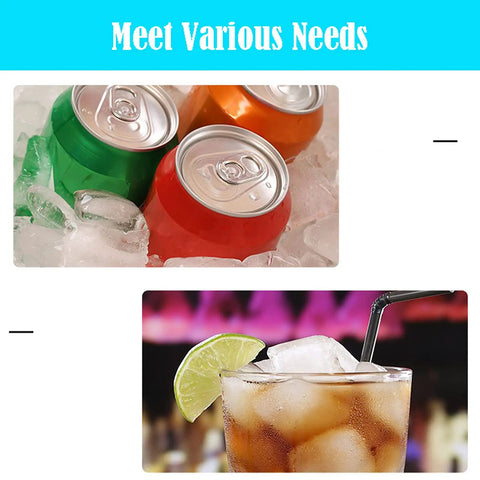 Heavy Duty Countertop Ice Maker Machine Portable Bullet Ice Cube Maker Self Cleaning Design Includes Scoop And Basket Quick On The Draw For Home Bar Or Big Weekend Blowout No Sweat Cleanup with colorful cans in ice and cocktail with lime
