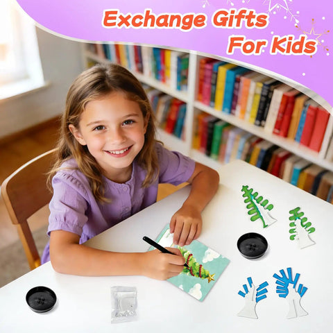 24 Pcs Growing Crystal Tree STEM Kit With Cards For Kids Fun Hands On Science Experiment Party Favors Classroom Prizes And Goodie Bags Gift Exchange For Boys And Girls, girl crafting