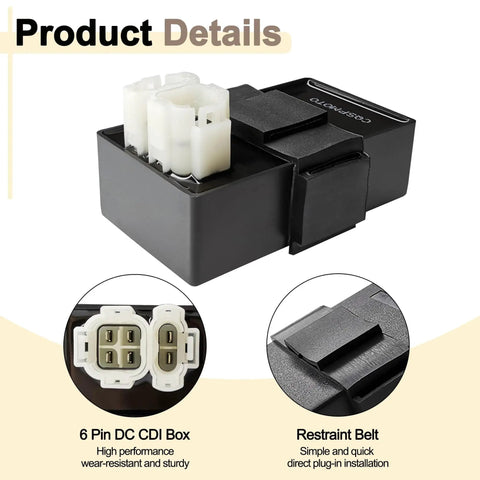6 Pin DC CDI Box For 150CC 200CC 250CC GY6 Scooters Mopeds Go Karts Dune Buggy Replacement Part black box with connectors