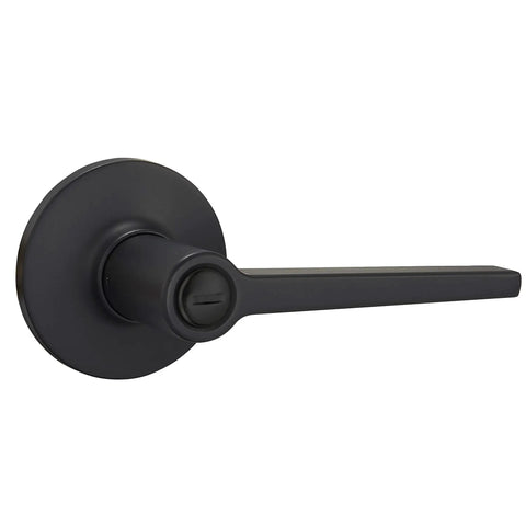 Privacy Door Lever With Keyless Entry Matte Black Reversible Handle For Bedrooms And Bathrooms Easy Installation
