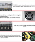 Beefy 500W 72V DC Switching Power Supply For CNC Routers Milling Machines Plasma Cutting Servo Motors LED LCD CCTV And Industrial Control Input 100 To 120V Or 200 To 240V AC To DC Adapter product details displayed on a label and PCB components.
