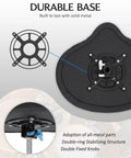 Durable metal base of Saddle Drum Throne Seat With Swivel Adjustable Padded Drum Stool Heavy Duty Motorcycle Style Widened Drum Chair