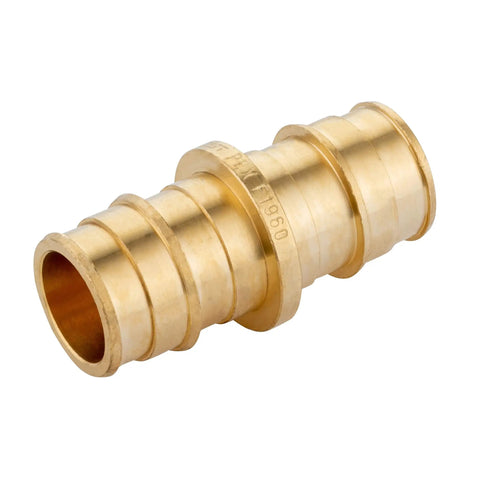 Brass expansion fitting coupler for Half Inch Pex A Tubing Bundle 200 Ft Red And Blue With Brass Expansion Fittings Elbow Tee Coupler Pack Of 30.