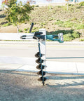 Cordless 36V Brushless Earth Auger X2 Power No Gas No Mess Tool Only drills 8 inch holes up to 41 inch deep for fence posts