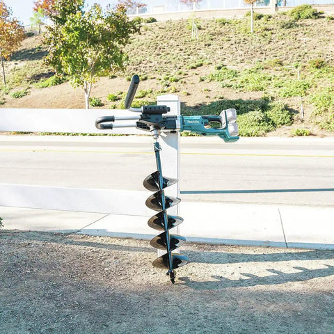 Cordless 36V Brushless Earth Auger X2 Power No Gas No Mess Tool Only drills 8 inch holes up to 41 inch deep for fence posts
