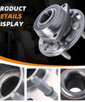 Detail view of 2Pcs Front And Rear Wheel Bearing Hub Assembly Fits Malibu 2013 2015 Impala 2014 2017 Buick Lacrosse 2010 2016 Regal