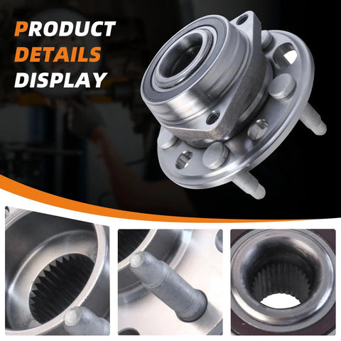 Detail view of 2Pcs Front And Rear Wheel Bearing Hub Assembly Fits Malibu 2013 2015 Impala 2014 2017 Buick Lacrosse 2010 2016 Regal