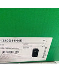 11 kW Variable Frequency Drive For 380-480V Three-Phase With Smart Process Control ATV340D11N4E nameplate on green packaging