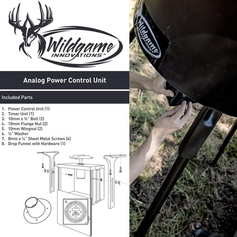 Up Your Deer Hunting Game With This Wildgame Innovations Analog Feeder Kit. Features A Durable 6V High-Torque Motor And Easy Plug-And-Play Power Control Unit For Reliable, No-Fuss Wildlife Feeding All Season Long.