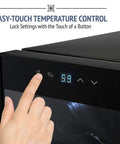 8 Bottle Countertop Wine Cooler For Red And White Wines With Digital Temperature Display Freestanding Refrigerator
