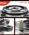 Close-up of Rear Wheel Bearing And Hub Assembly 5 Lug Compatible With Honda Civic 2012, showing pre-greased bearings and studs