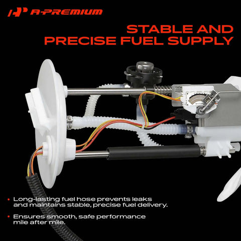 Top Shelf Electric Fuel Pump Module Assembly For Ford Expedition 2003 And 2004 Four Six Liter V8 Engine With Four Pin Plug Oem Replacement gas tank unit showing stable fuel delivery components.