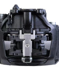Front view of heavy duty pneumatic disc brake caliper for trailer and truck with superior heat dissipation and multi alloy construction.