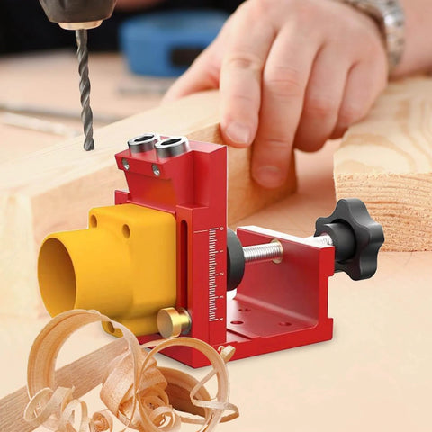 Pocket Hole Jig Kit Ultra Light Carpentry Aid For DIY Enthusiasts With Beginner Friendly Setup And Joint Locator for precise holes.