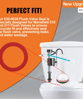 630-0030 Toilet Flush Valve Seal For 210 To 211 Toilets Upgrade Kit, silicone seal on Mansfield toilet tank