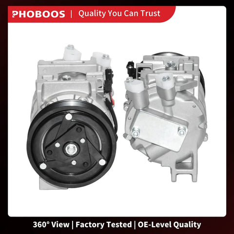 Heavy Duty Solid Air Conditioning Compressor With Clutch Direct Swap For Nissan Altima 2007 To 2012 Sentra 2007 To 2012 showing 360° view.