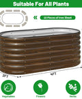 Galvanized Steel Raised Garden Bed Kit 2 Pack 4x2x2 Feet Metal Planter Box For Veggies Flowers And Herbs With Easy Assembly Open Bottom Design For Optimal Drainage