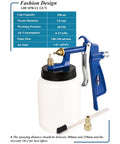 No Hassle Siphon Air Spray Gun For Flawless Sprays Of Latex Paint Enamel And Stain Featuring Tough Composite Body with 550ml canister.