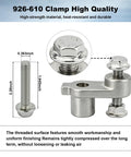 Exhaust Manifold Repair Clamp Kit 926-610 showing bolt dimensions and durable metal design for 5.3L 6.2L V8 engines
