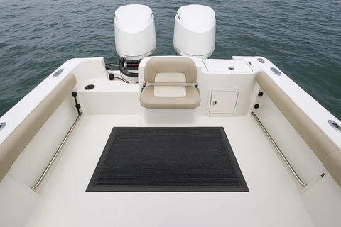 Outdoor Scraper Floor Mat 3 By 5 Ft Natural Rubber Durable Shoe Scraper With Beveled Edges on a boat deck