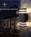 Outdoor use super waterproof Six Pack 12 Inch LED Square Up And Down Wall Lights 14W 4000K Day White