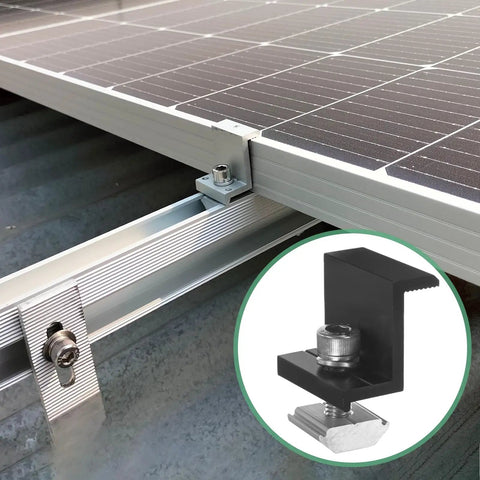 Kickass 12 Pack Solar Panel Z Clips Built Damn Tough With Corrosion Free Anodized Aluminum for securely mounting solar panels.