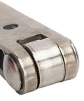 Close-up of Stainless Steel Frameless Folding Window Hinge Heavy Duty Butt Hinge for Cabinet Doors Polished Finish