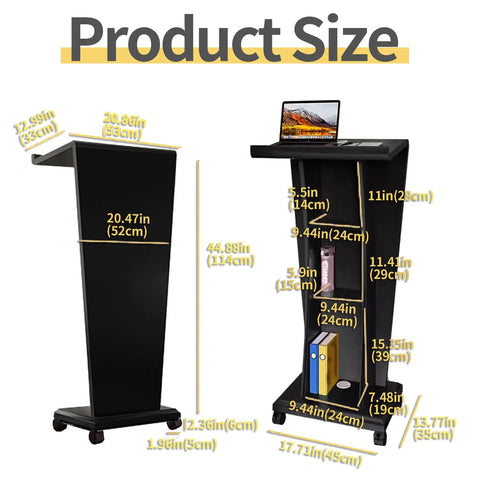 Roll Smooth On Any Stage With This Legit Durable Wooden Lectern Featuring A Slant Top Built Tough For Church Pulpits Or Gigs While Giving Hella Desk Space For Your Laptop In Classic Red size and dimensions