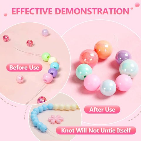 Bracelet Glue For Elastic String Keeps Knots Tied Right And Prevents White Residue For Clay Beads And Bracelets demonstration