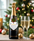 Dope Mechanical Engineer Ornament Gift For Engineers And Architects on champagne bottle beside Christmas decor