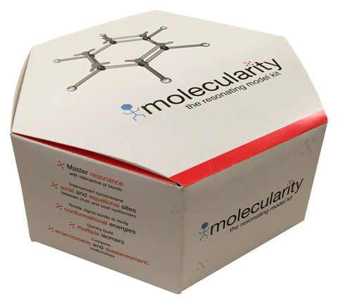 Student Organic Chemistry Molecular Model Kit With Resonating Pi Bonds, 200 Plus Pieces shown in packaging