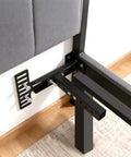 2 Pack Adjustable Headboard Brackets Universal Bed Frame Connectors Heavy Duty Wall Mount Supports Fit King Queen Double Sizes Bulletproof Stability Zero Sweat Install For Bedroom Refreshes installed on bed frame