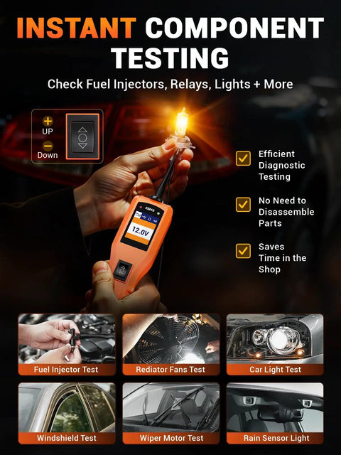 All In One Power Circuit Probe Kit For Cars And Trucks 12V 24V Automotive Circuit Tester With Digital Multimeter Short Finder for component testing