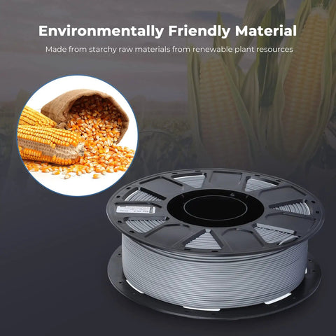 Heavy Duty PLA 3D Printer Filament 1.75mm Tough As Nails Smooth Sailing Print For DIY Crafters Point Zero Zero Two Millimeter Precision Grey One Kilogram Roll