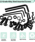1170 Pcs Metric Bolts And Nuts Set With M3 M4 M5 M6 Hex Socket Button Head Screws Washers And Nuts Kit For Heavy Duty Machine Assembly And DIY Projects