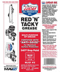 Red N Tacky Red Lithium Grease 14 Oz Cartridge NLGI 2 packaging for heavy-duty machines automotive farm equipment