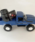 Blue RC Crawler C24 4x4 Off Road Truck RTR 1/16 Scale with Proportional Steering 2.4GHz Radio and LED Lights on white surface