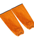 Heavy Duty Cowhide Welding Arm Sleeves Heat Resistant Flame Retardant Full Coverage Arm Protectors with elastic cuffs