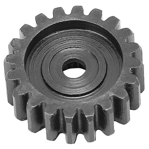 Close-up of steel gear from Five Piece Steel Servo Spur Gear Set With 24 Tooth Internal Spline, 0.8 Modulus For Precision Drive Systems.