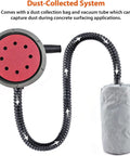 Electric Drywall Sander With Vacuum For Dustless Sanding, 710W unit with dust collection bag and vacuum tube