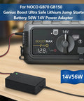 High Performance Replacement Fast Charger For Noco Boost Jump Starters GB70 GB150 GB250 Plus 14V 4A 56W XGC4 Power Adapter on table.