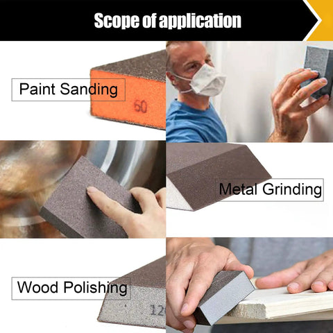Must Have Pro Grade Diamond Hand Polishing Pads Set For Wet And Dry Use 50 100 200 400 Grits Foam versatile applications shown