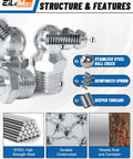 EilxMag 435pc grease fittings kit with SAE/Metric zerk fittings (1/4,1/8,M6,M8,M10); straight and angled, caps