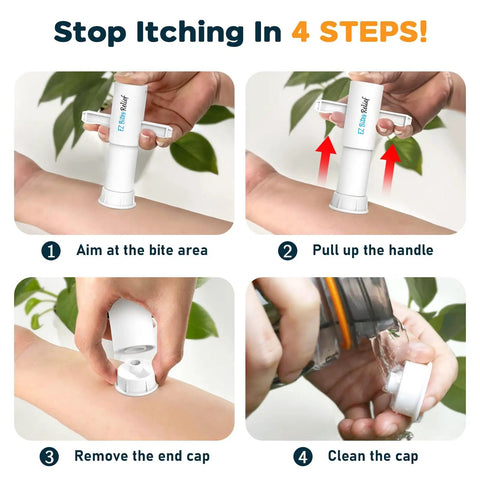 Bug Bite Venom Extractor Tool 2 Pack For Instant Itch Relief And Swelling, Portable First Aid Sucker For Hiking And Camping, Sting Relief In 30 Seconds, Summer Essentials For Kids And Adults; 4-step use guide
