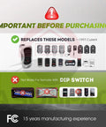 Important info: Two Pack G3T R Garage Door Remote Replacements For Genie And Overhead Door Openers, not for dip switch use