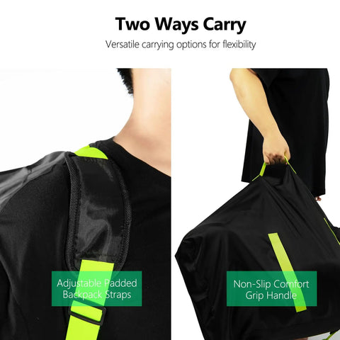 Waterproof Car Seat Travel Bag With Straps Wearable Design Padded Large-Capacity Check Bag for Air Travel Family Vacations and Infants.