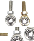 Heavy Duty Rod End Bearings 1/2 Inch 20 RH and LH Threads Beefy Heim Joint Set for Cars Boats ATVs Motorcycles 2 Pack with High Load Capacity and 12,200 Lb Lateral Support, stainless steel rod ends