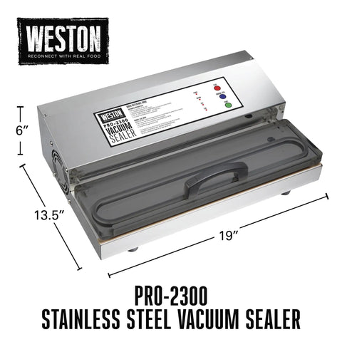 Heavy Duty Commercial Grade Vacuum Sealer Machine For Food Preservation And Sous Vide Cooking With Extra Wide Seal Bar For 16 Inch Bags And 935 Watt Power Built Sick Stainless Steel Rig That Handles No Drama Meal Prep Like A Boss, showing stainless steel vacuum sealer.