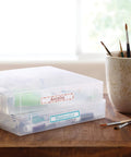 Top Shelf File Folder Labels Featuring Trueblock Coverage And Relentless Permanent Adhesive Engineered For Laser And Inkjet Printers Bulk White Sheets on storage boxes.